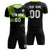 Custom Black Neon Green Training Uniform For Men Soccer Sets Jersey