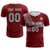 Custom Crimson Gray Training Uniform For Men Soccer Sets Jersey