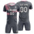 Custom Gray Light Pink Training Uniform For Men Soccer Sets Jersey