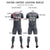 Custom Gray Light Pink Training Uniform For Men Soccer Sets Jersey