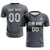 Custom Gray Black Training Uniform For Men Soccer Sets Jersey