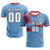 Custom Light Blue Red Training Uniform For Men Soccer Sets Jersey