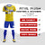 Custom Gold01 Royal Blue Training Uniform For Men Soccer Sets Jersey