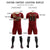 Custom Crimson Khaki Training Uniform For Men Soccer Sets Jersey