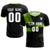 Custom Black Neon Green Training Uniform For Men Soccer Sets Jersey