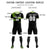 Custom Black Neon Green Training Uniform For Men Soccer Sets Jersey