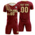 Custom Crimson Khaki Training Uniform For Men Soccer Sets Jersey