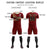 Custom Crimson Khaki Training Uniform For Men Soccer Sets Jersey