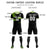 Custom Black Neon Green Training Uniform For Men Soccer Sets Jersey