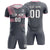 Custom Gray Light Pink Training Uniform For Men Soccer Sets Jersey