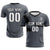 Custom Gray Black Training Uniform For Men Soccer Sets Jersey