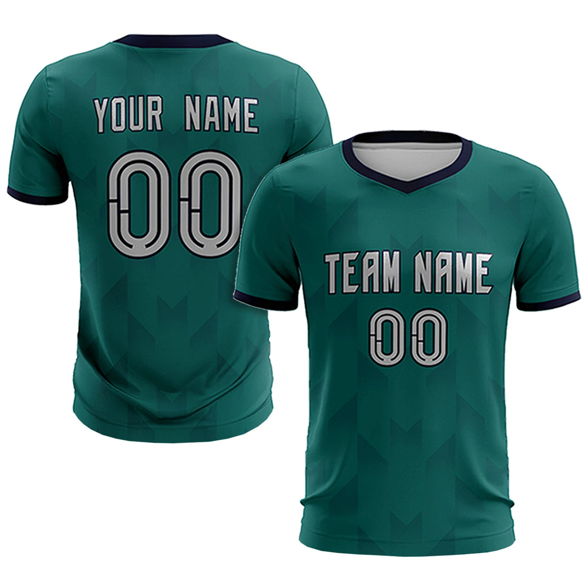 Custom Midnight Green Navy Men Uniform Soccer Sets Jersey
