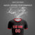 Custom Black Red Men Uniform Soccer Sets Jersey