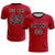 Custom Crimson Khaki Men Uniform Soccer Sets Jersey