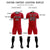 Custom Crimson Khaki Men Uniform Soccer Sets Jersey