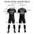 Custom Black Gray Men Uniform Soccer Sets Jersey