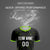 Custom Black Neon Green Men Uniform Soccer Sets Jersey