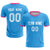 Custom Powder Blue Pink Men Uniform Soccer Sets Jersey