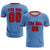 Custom Light Blue Red Men Uniform Soccer Sets Jersey