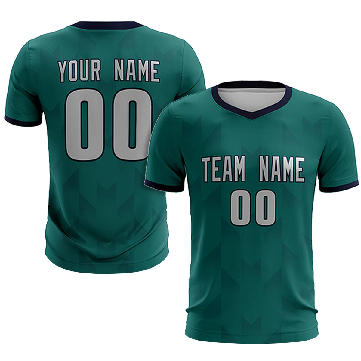 Custom Midnight Green Navy Men Uniform Soccer Sets Jersey