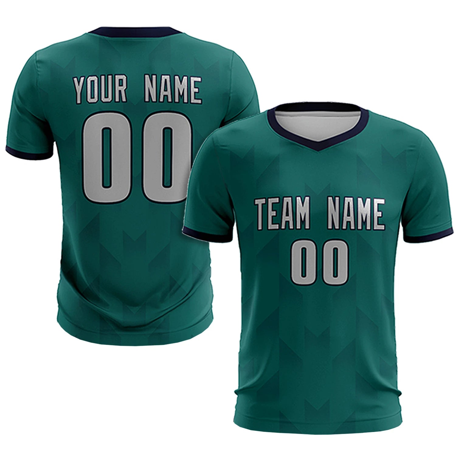 Custom Midnight Green Navy Men Uniform Soccer Sets Jersey