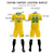 Custom Gold01 Kelly Green Men Uniform Soccer Sets Jersey