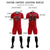 Custom Crimson Khaki Men Uniform Soccer Sets Jersey