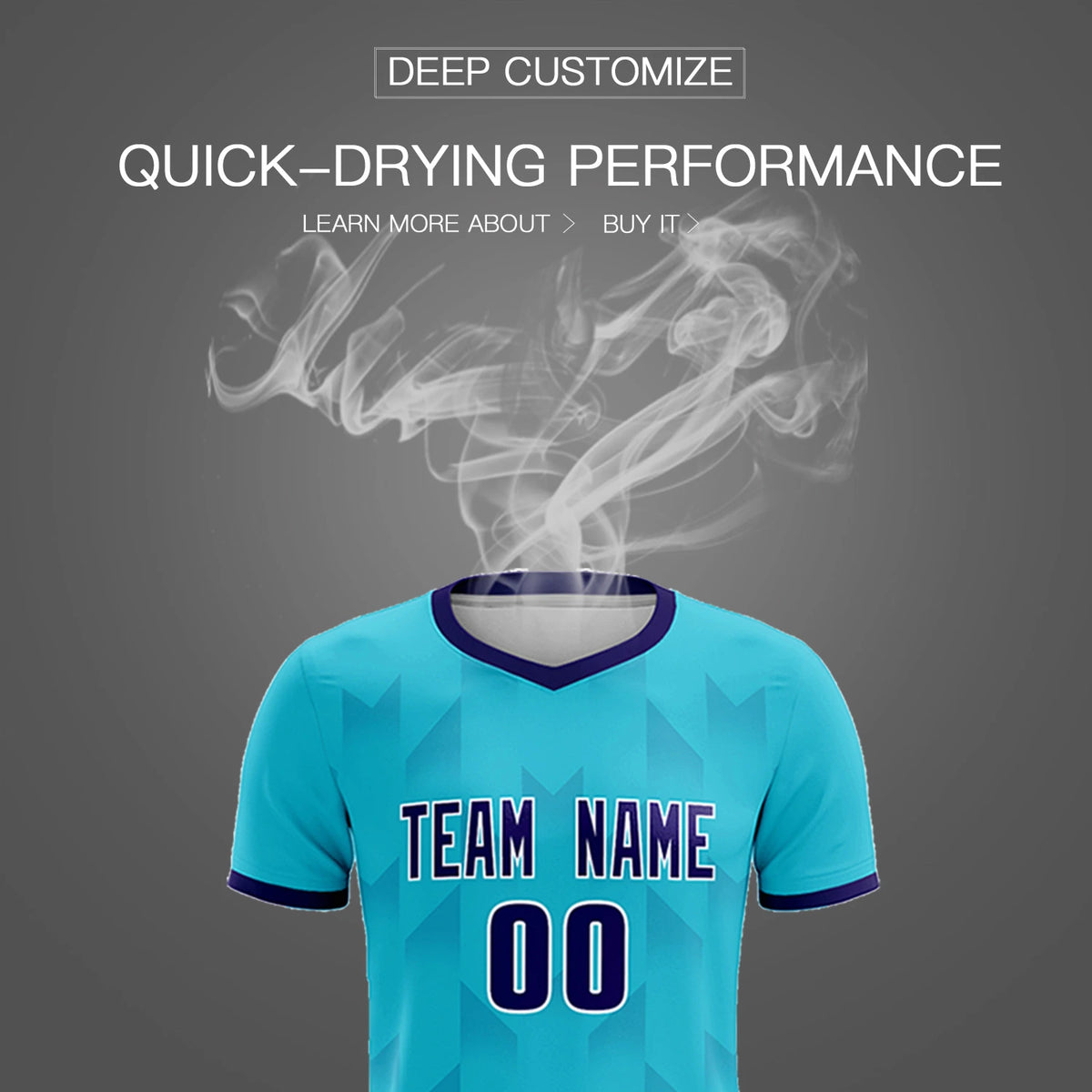 Custom Sky Blue Purple Men Uniform Soccer Sets Jersey