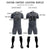 Custom Gray Black Men Uniform Soccer Sets Jersey