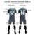 Custom Gray Bright Green Men Uniform Soccer Sets Jersey