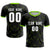 Custom Black Neon Green Men Uniform Soccer Sets Jersey