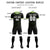 Custom Black Neon Green Men Uniform Soccer Sets Jersey