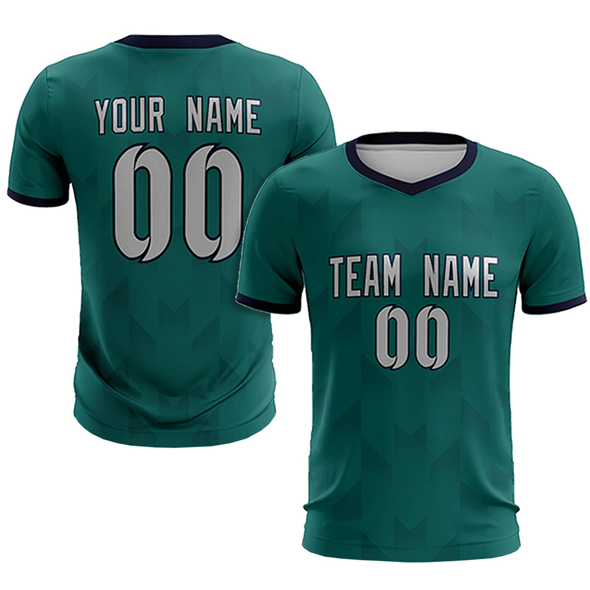 Custom Midnight Green Navy Men Uniform Soccer Sets Jersey