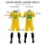 Custom Gold01 Kelly Green Men Uniform Soccer Sets Jersey