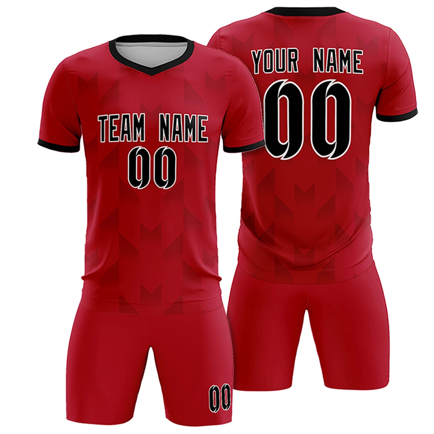 Custom Crimson Khaki Men Uniform Soccer Sets Jersey