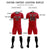 Custom Crimson Khaki Men Uniform Soccer Sets Jersey