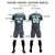 Custom Gray Bright Green Men Uniform Soccer Sets Jersey