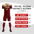 Custom Crimson Khaki Personalized Men Soccer Sets Jersey