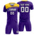 Custom Purple Gold01 Personalized Men Soccer Sets Jersey