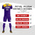 Custom Purple Gold01 Personalized Men Soccer Sets Jersey