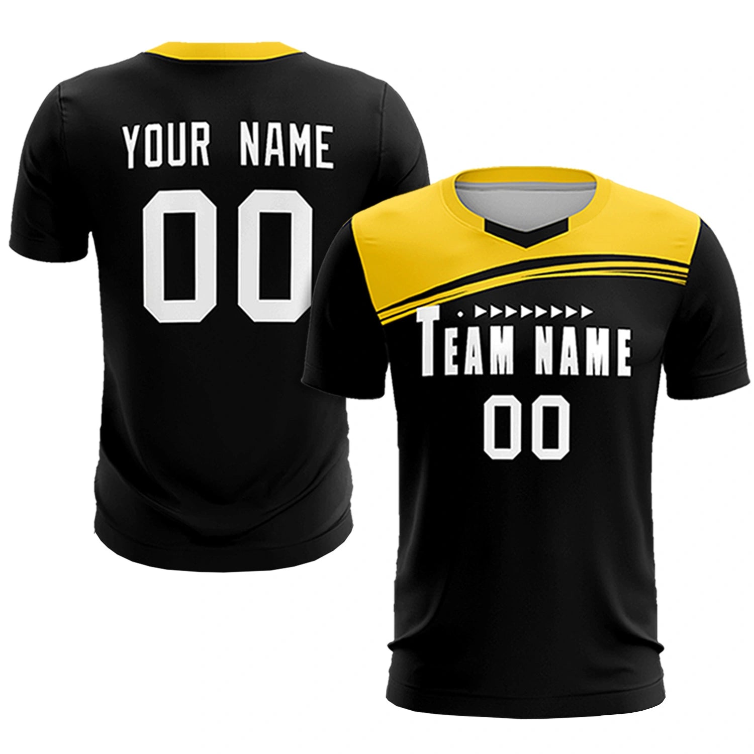 Custom Black Royal Blue Personalized Men Soccer Sets Jersey