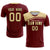 Custom Crimson Khaki Personalized Men Soccer Sets Jersey