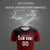 Custom Crimson Black Personalized Men Soccer Sets Jersey