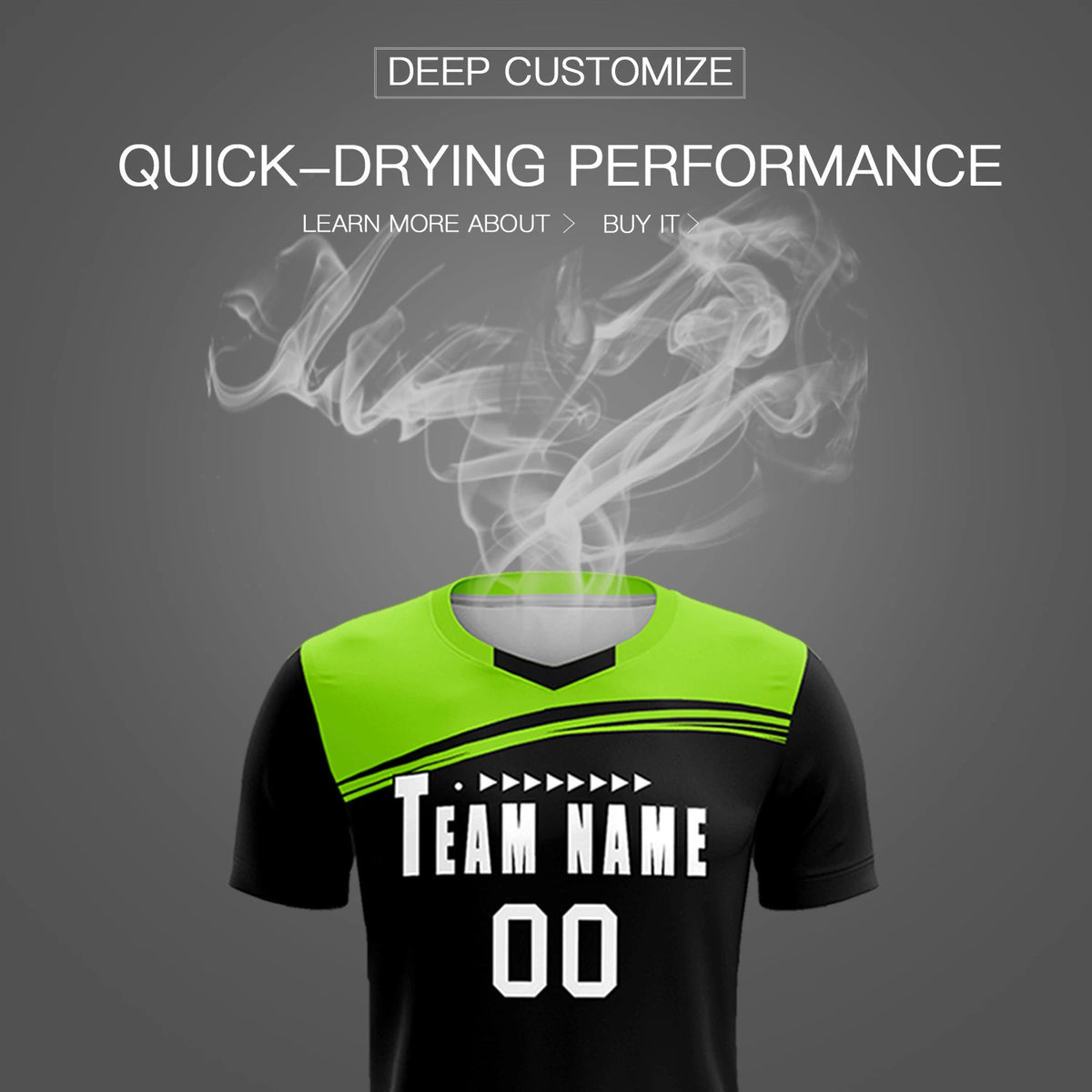 Custom Navy Neon Green Personalized Men Soccer Sets Jersey