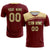 Custom Crimson Khaki Personalized Men Soccer Sets Jersey