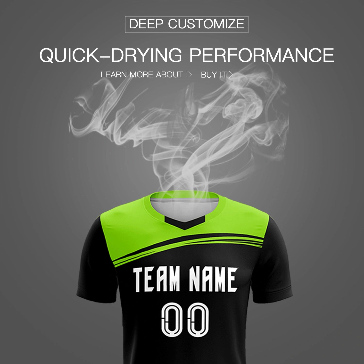 Custom Navy Neon Green Personalized Men Soccer Sets Jersey