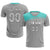 Custom Gray Bright Green Personalized Men Soccer Sets Jersey