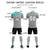 Custom Gray Bright Green Personalized Men Soccer Sets Jersey