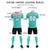 Custom Bright Green Light Pink Personalized Men Soccer Sets Jersey