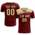 Custom Crimson Khaki Personalized Men Soccer Sets Jersey